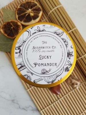 Intention Candle - Lucky Pomander Health Blessings