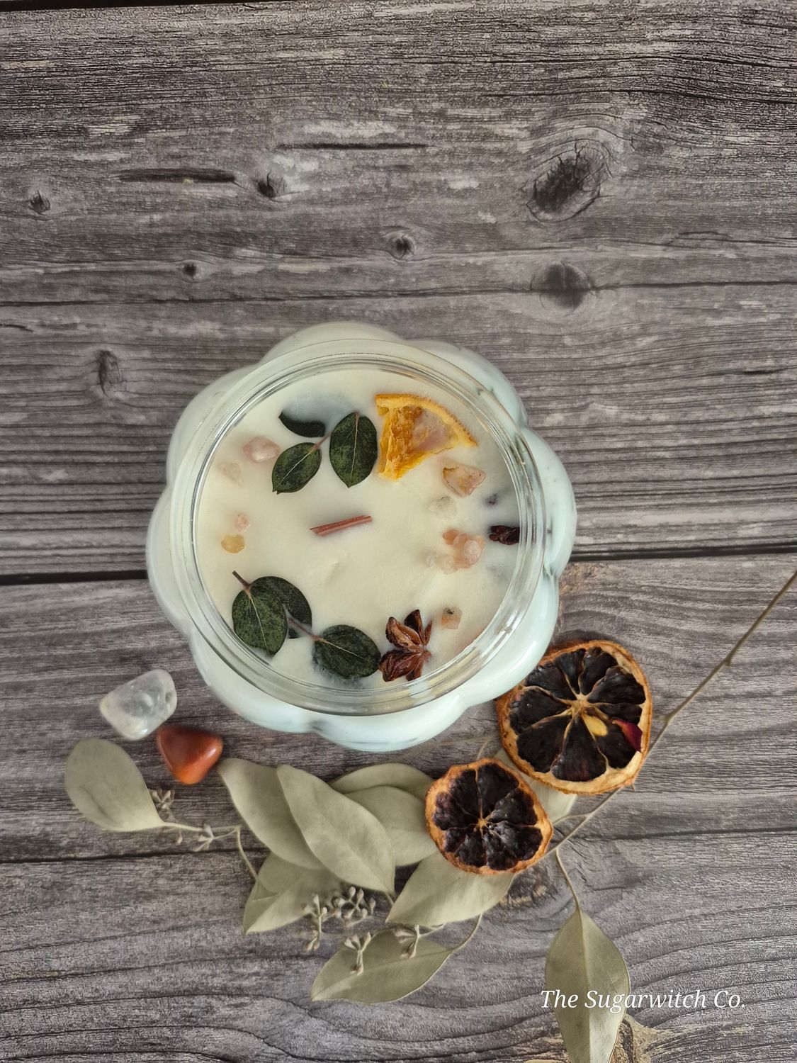 Glass Pumpkin Botanical Candle - Lucky Pomander