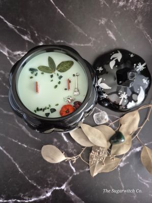 Glass Pumpkin Botanical Candle - Apple Jack