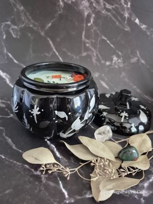 Glass Pumpkin Botanical Candle - Apple Jack