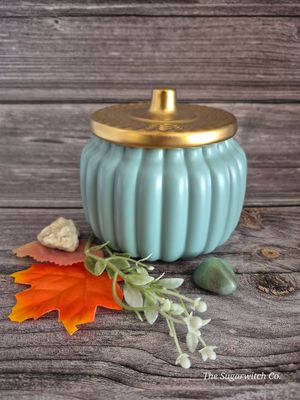 Ceramic Pumpkin Botanical Candle - Lucky Pomander
