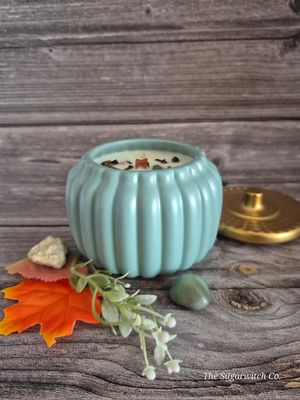 Ceramic Pumpkin Botanical Candle - Lucky Pomander