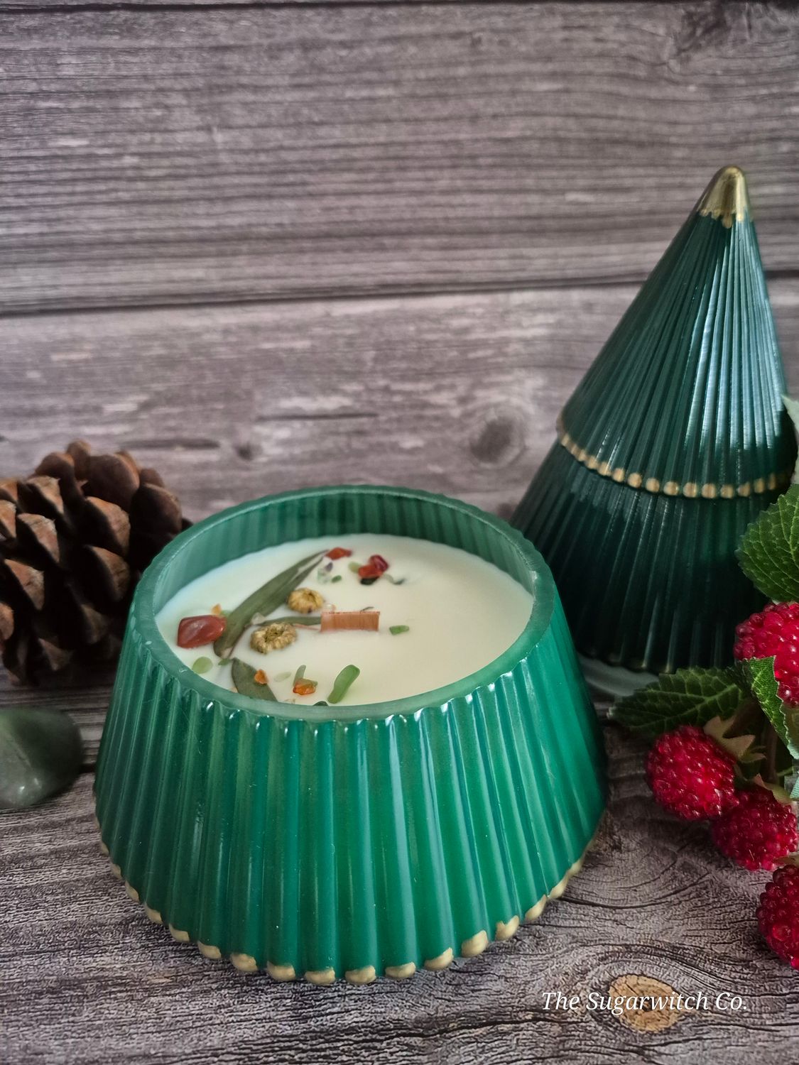 Glass Tree Botanical Candle - Winter Hinoki