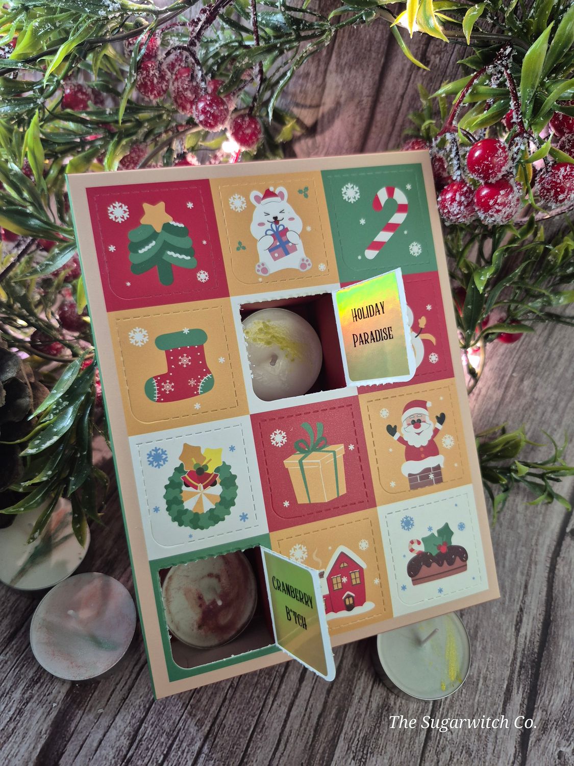 Tealight Candle 12-Day Advent Calendar