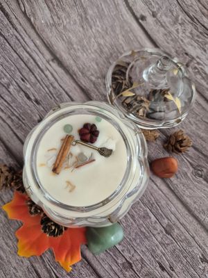 Mini Glass Pumpkin Candle - Casita de Pepita
