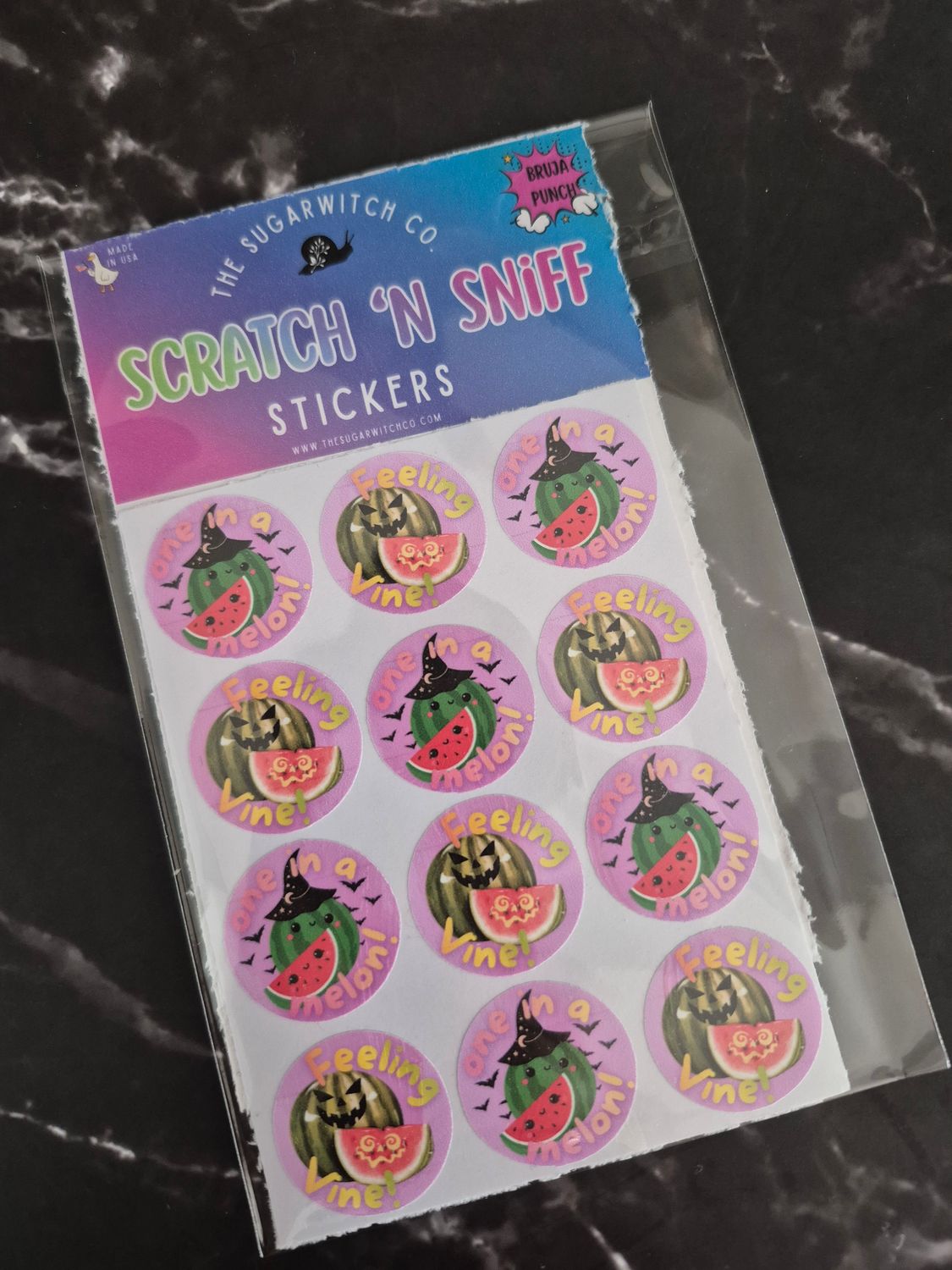 Scratch 'N Sniff Stickers - Bruja Punch