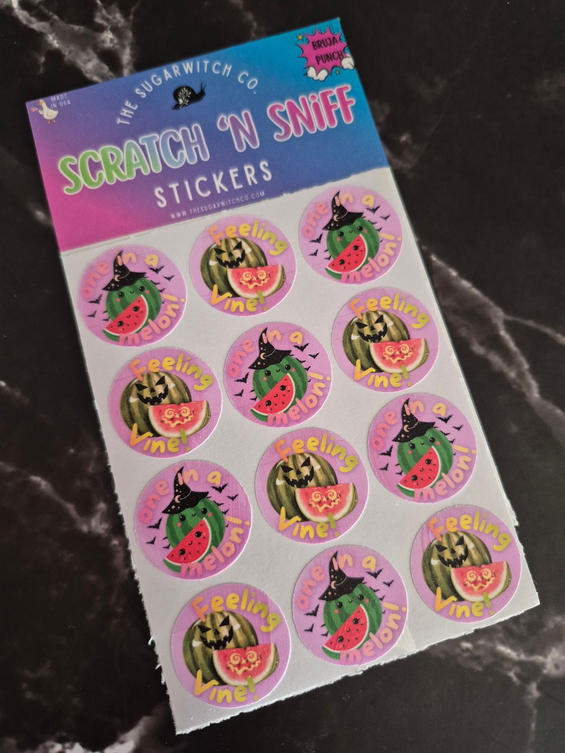 Scratch 'N Sniff Stickers - Bruja Punch