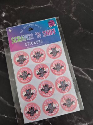 Scratch 'N Sniff Stickers - Vampire's Milk