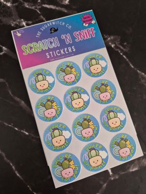 Scratch 'N Sniff Stickers - Cactus Blossom