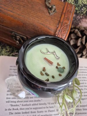 Ceramic Cauldron Candle - Valley of the Shadows