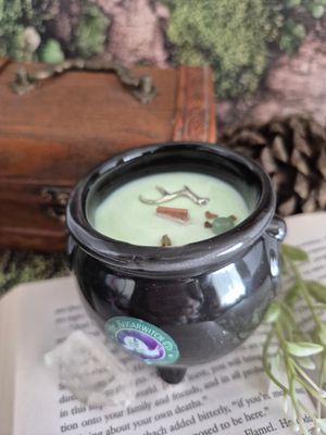 Ceramic Cauldron Candle - Valley of the Shadows
