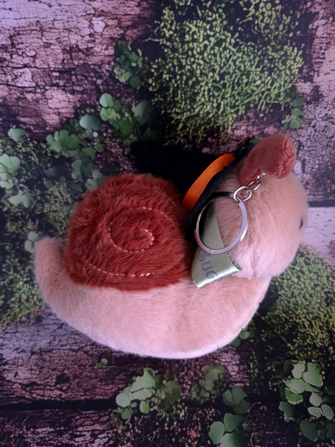 Sally Snail Plush Keychain Friend