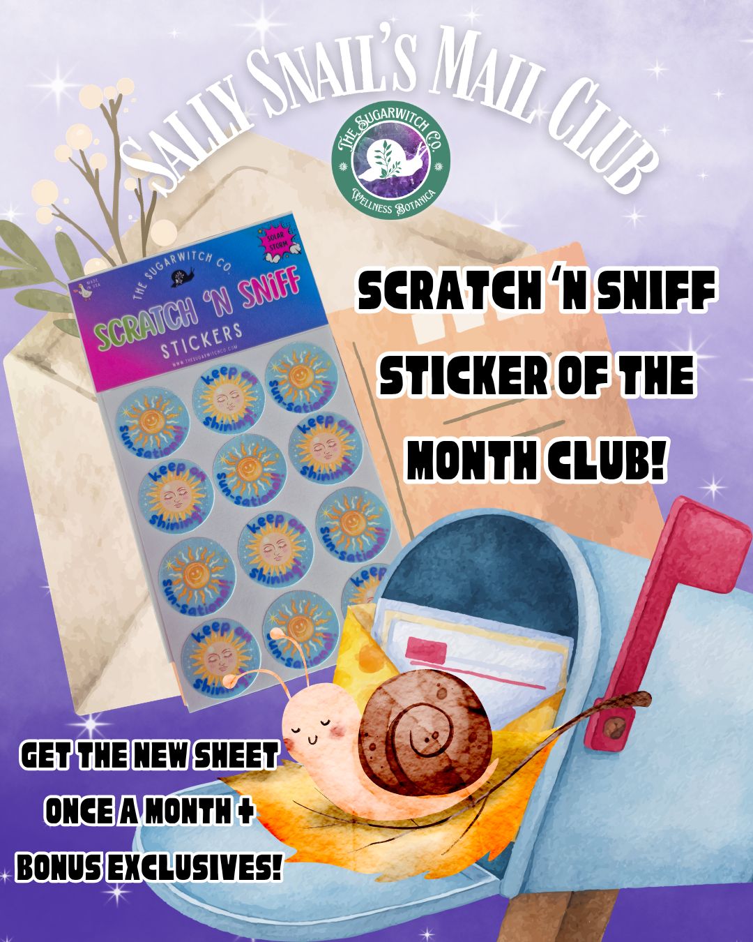 Scratch 'N Sniff Stickers of the Month Club!