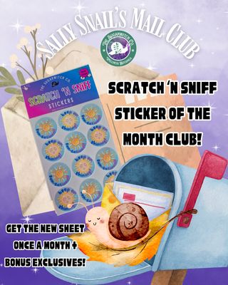 Scratch 'N Sniff Stickers of the Month Club!