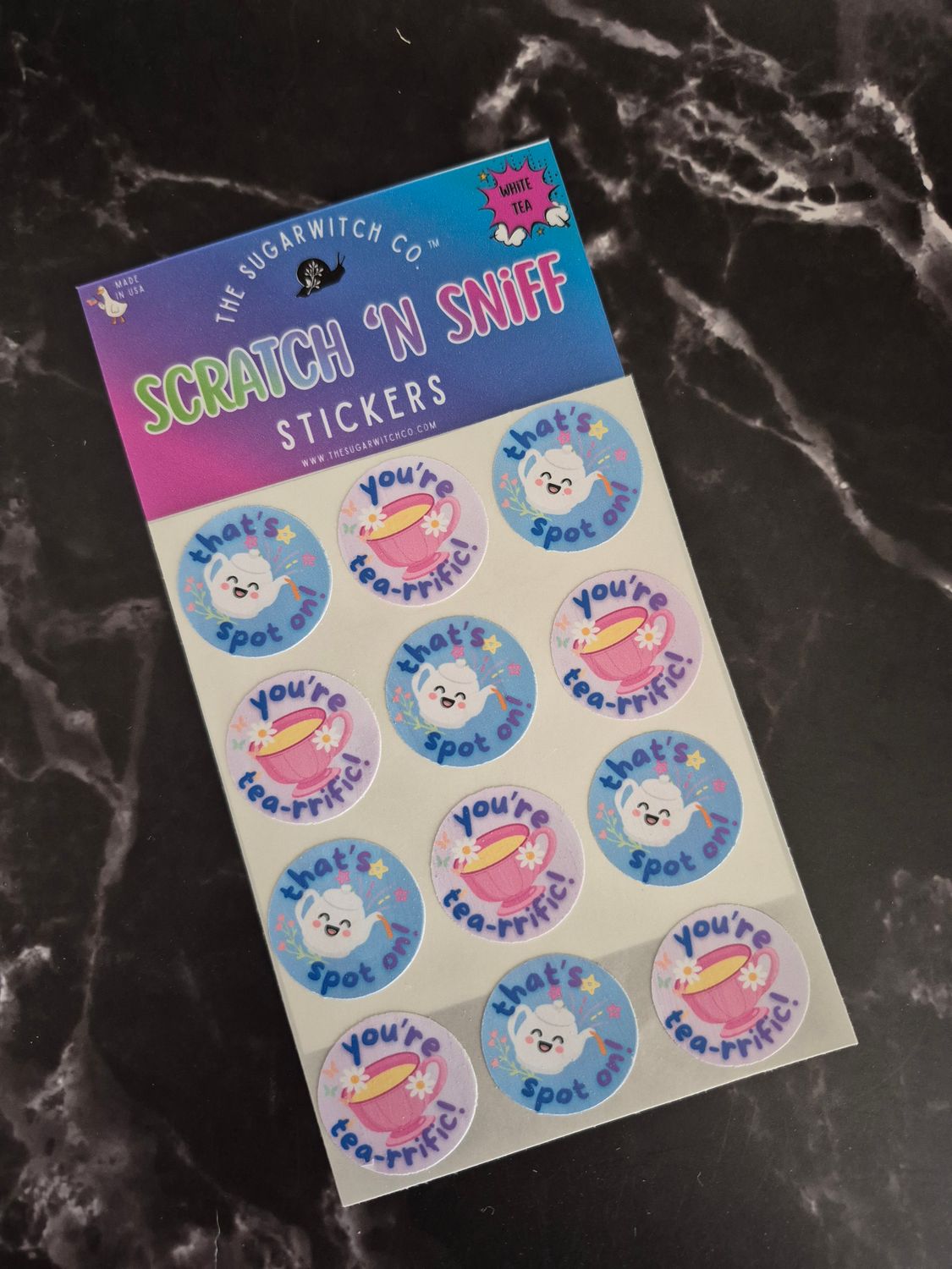 Scratch 'N Sniff Stickers - White Tea