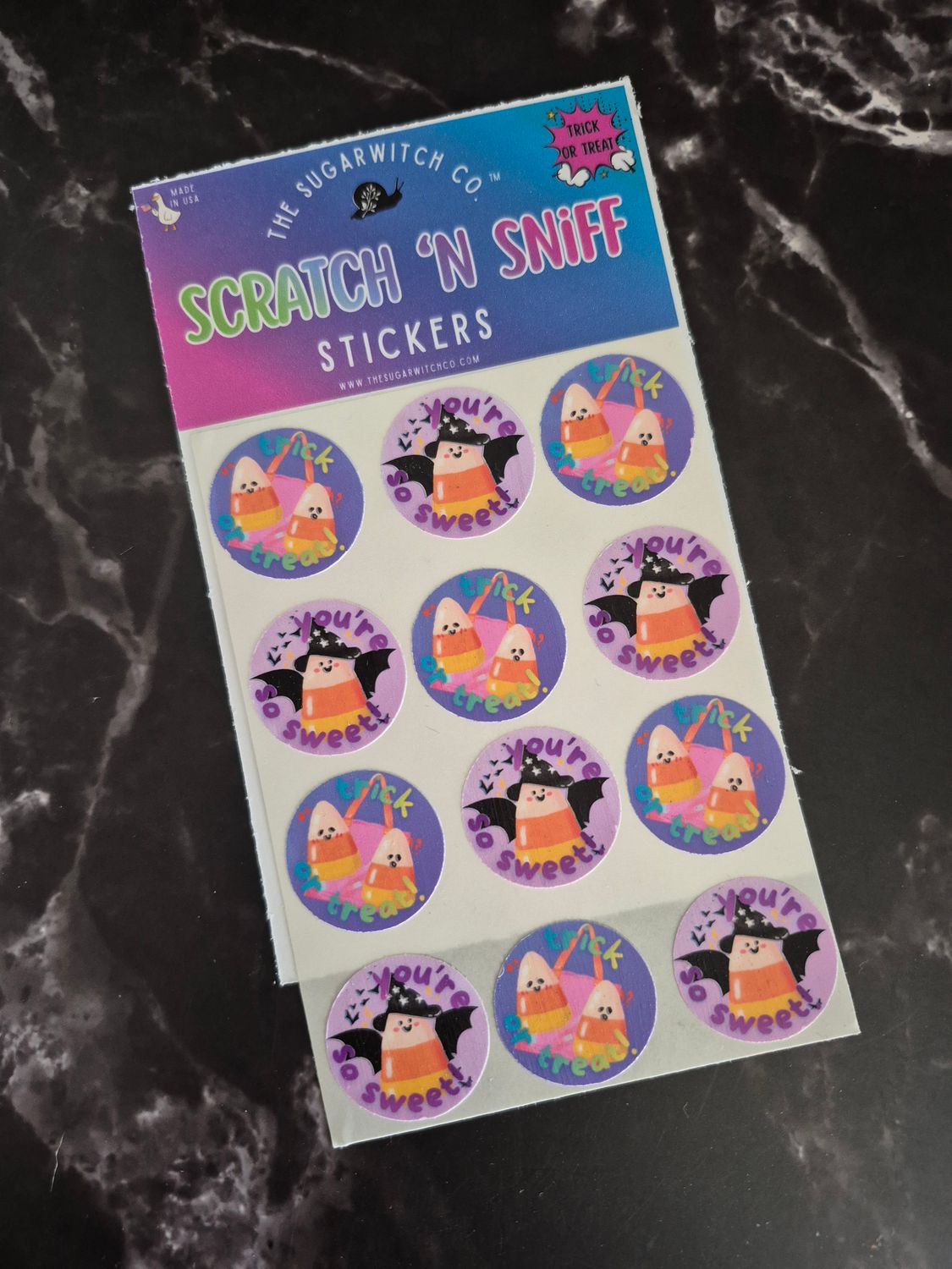 Scratch 'N Sniff Stickers - Trick or Treat