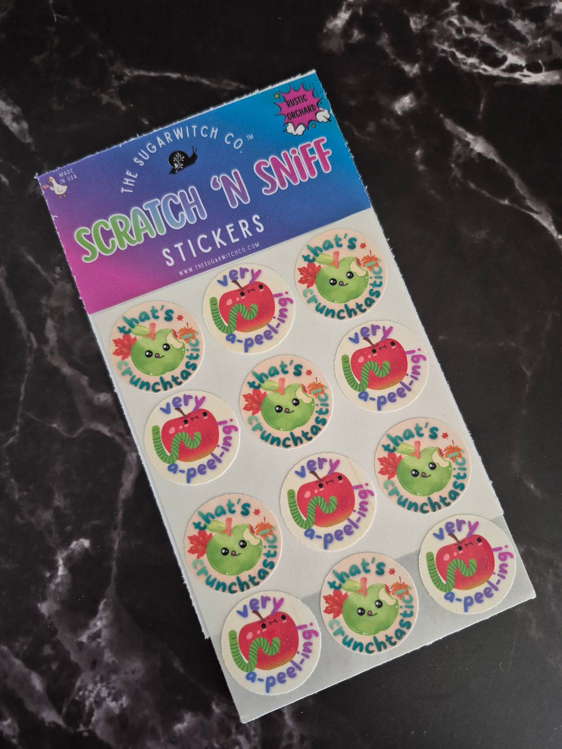 Scratch 'N Sniff Stickers - Rustic Orchard