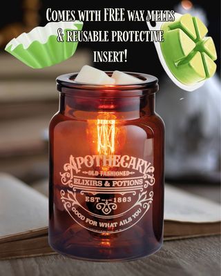 Apothecary Jar Illumination Wax Melter Warmer