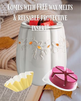 White Pumpkin Illumination Wax Melter Warmer