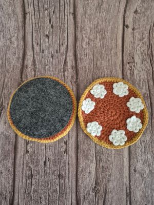 Pumpkin Pie Candle Coaster