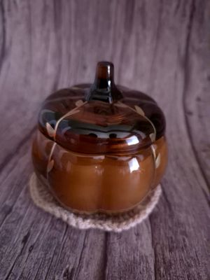 Mini Pumpkin Candle Coaster