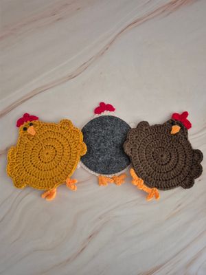 Chicken Candle Coaster