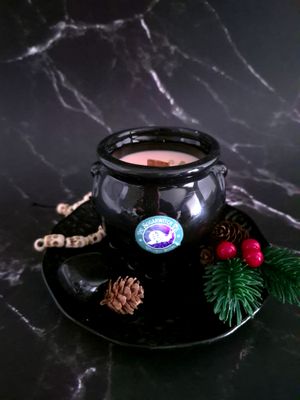 Ceramic Cauldron Candle - Krampus