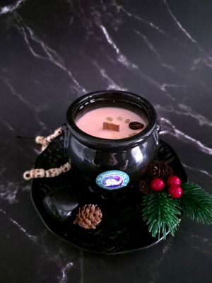 Ceramic Cauldron Candle - Krampus