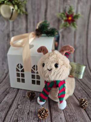 Sally Snail Plush Keychain Friend - Holiday Edition!