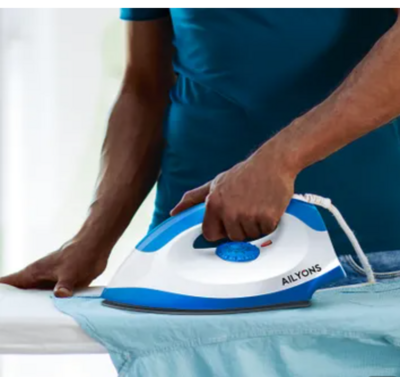 AILYONS Dry Iron Box - HD198A - White &amp; Blue White