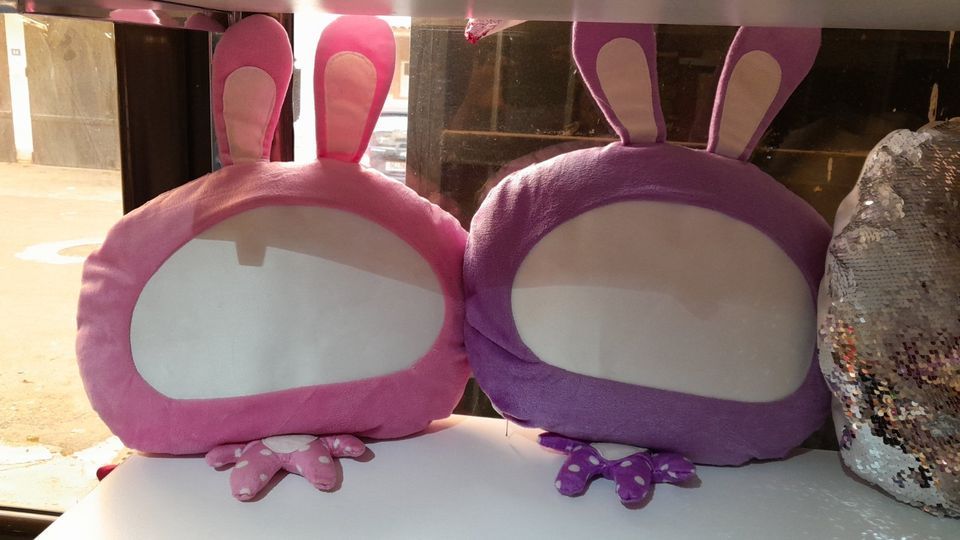 coussin sublimable pour enfant en violet