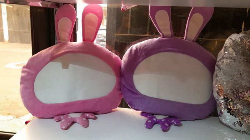 coussin sublimable pour enfant en violet