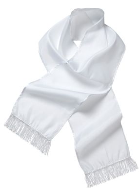 châle blanc sublimation