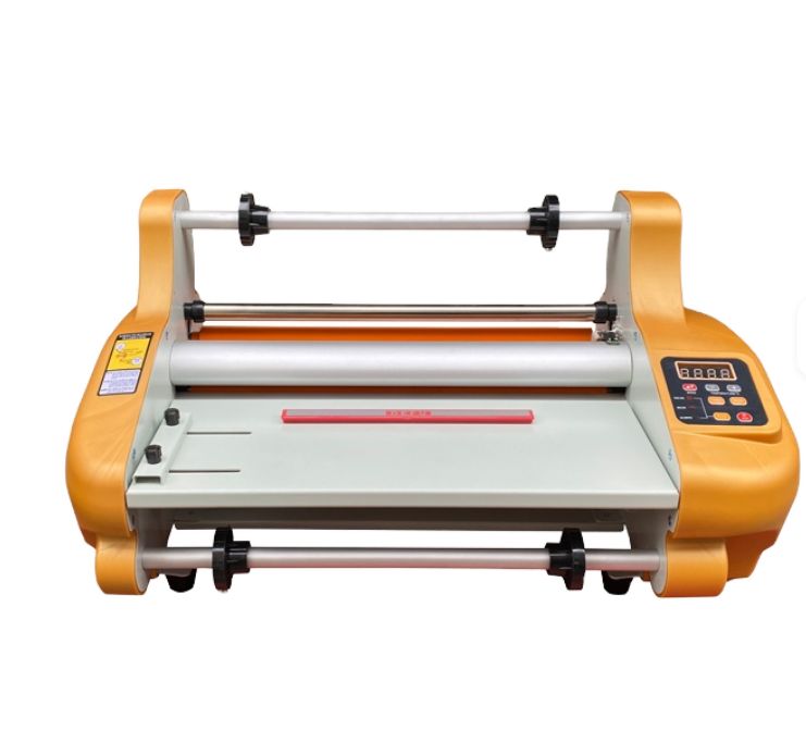 Machine de plastification, lamineuse thermique 220 V à chaud et à froid à quatre rouleaux pour papier A3/A4 simple/double face