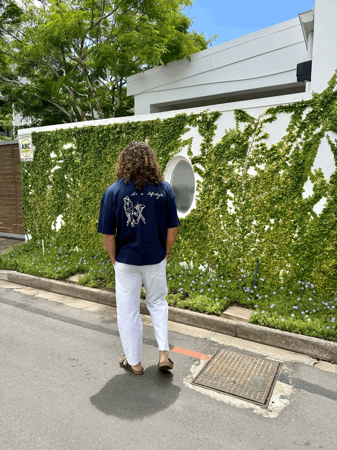 The Handwritten Tee - Navy