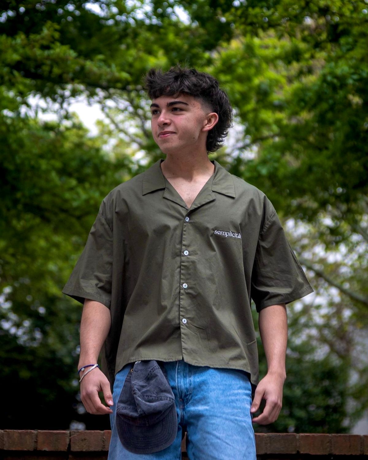 The Amalfi Crop Shirt - Green