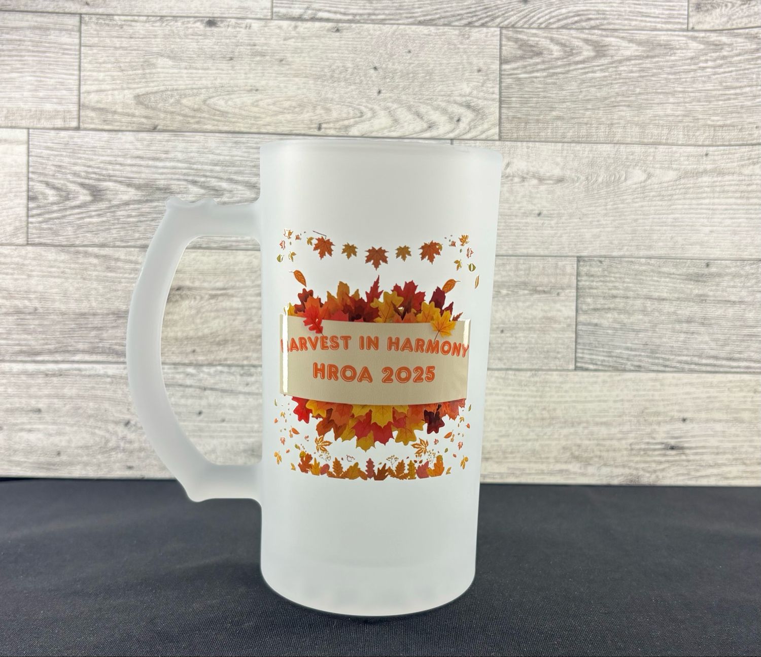 Harvest In Harmony - HROA 2025 - 16oz Frosted Glass Stein