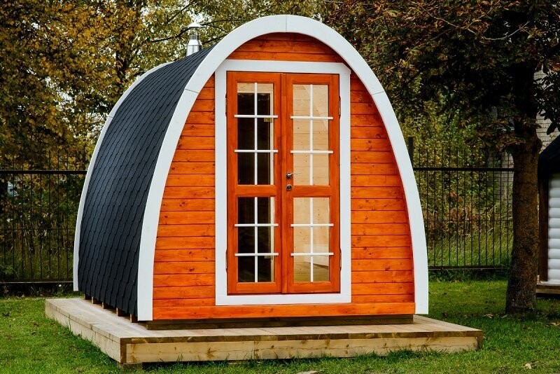 Sauna-Pod, 2,4 x 4,0 mtr.