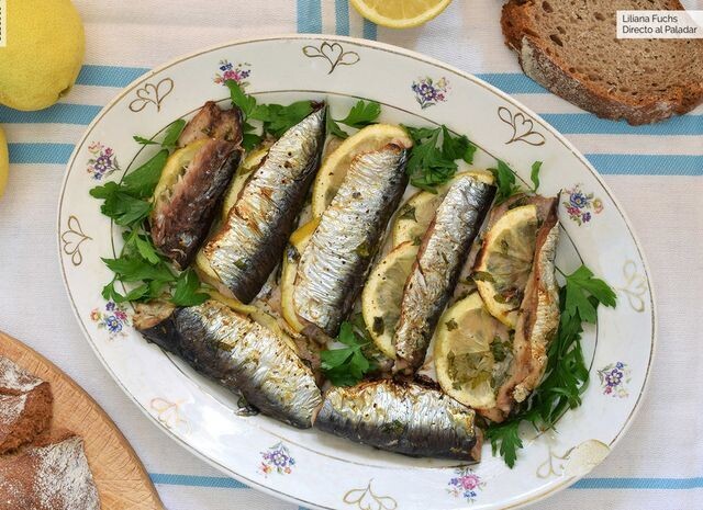 SARDINAS A LA PLANCHA CON EMULSIÓN DE AJO PEREJIL Y AOVE