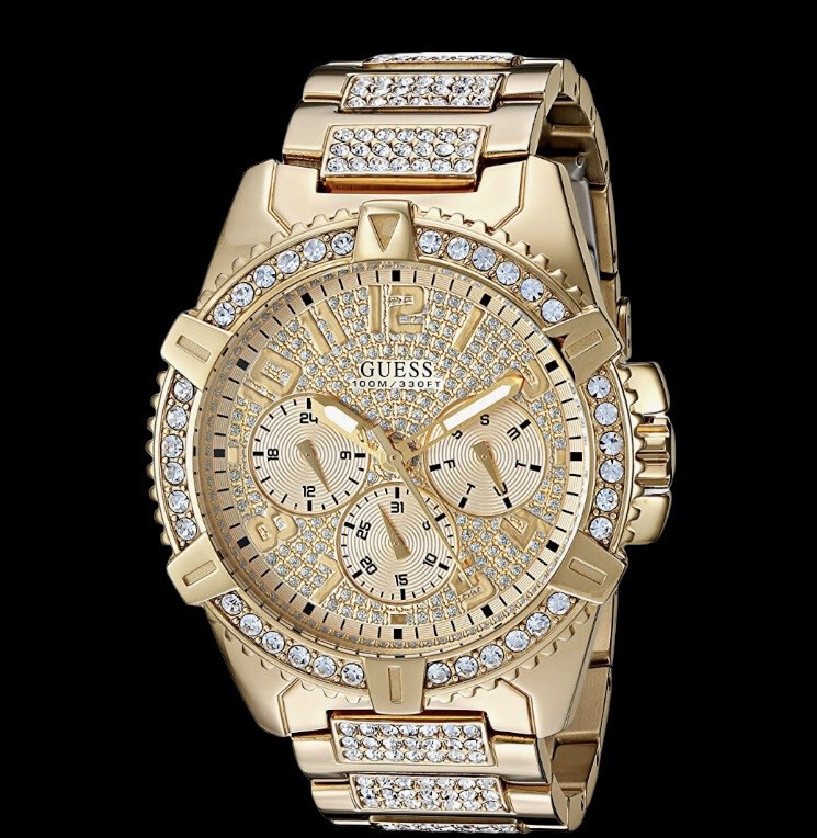 Guess 48MM Gold Tone Watch