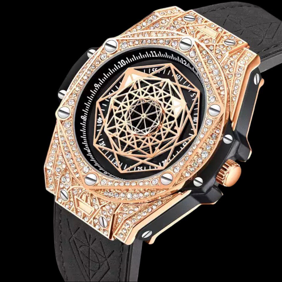 Big King Diamond Leather Watch