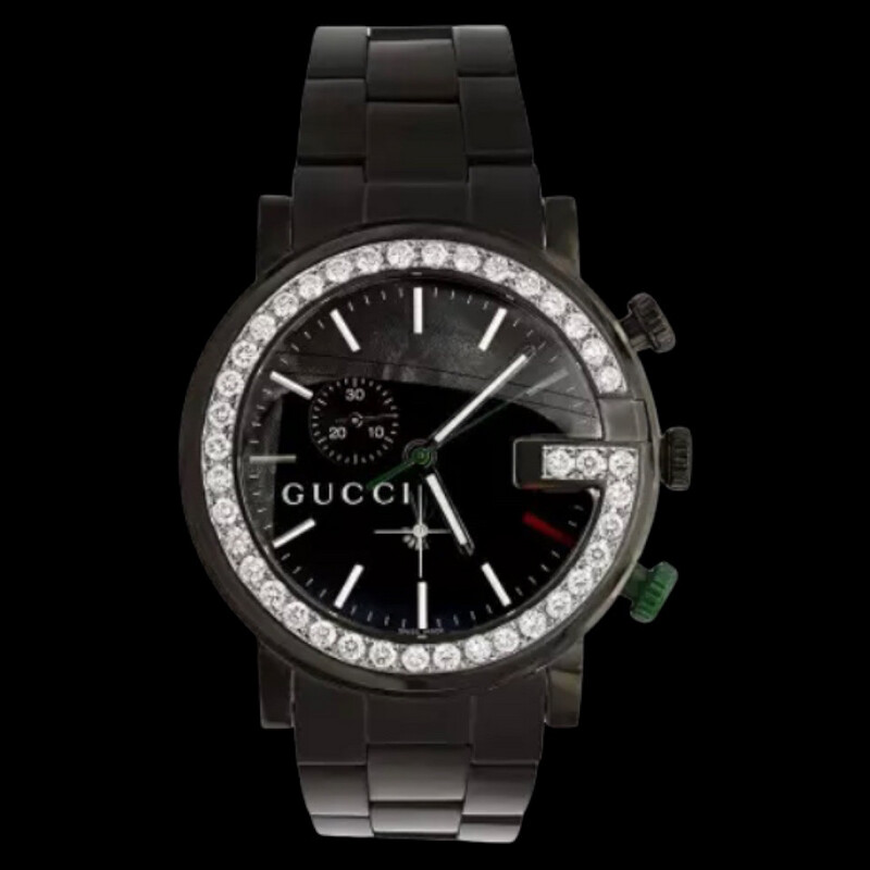 Diamond Gucci 3.5ct Chrono Watch