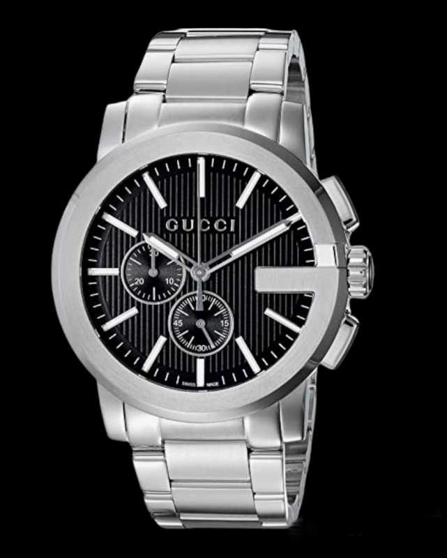 Gucci Analog Display Swiss Quartz Silver Watch