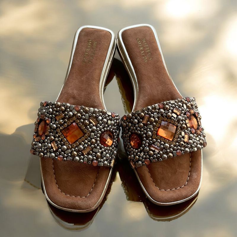 Sandalo Antalya  CUOIO-oro