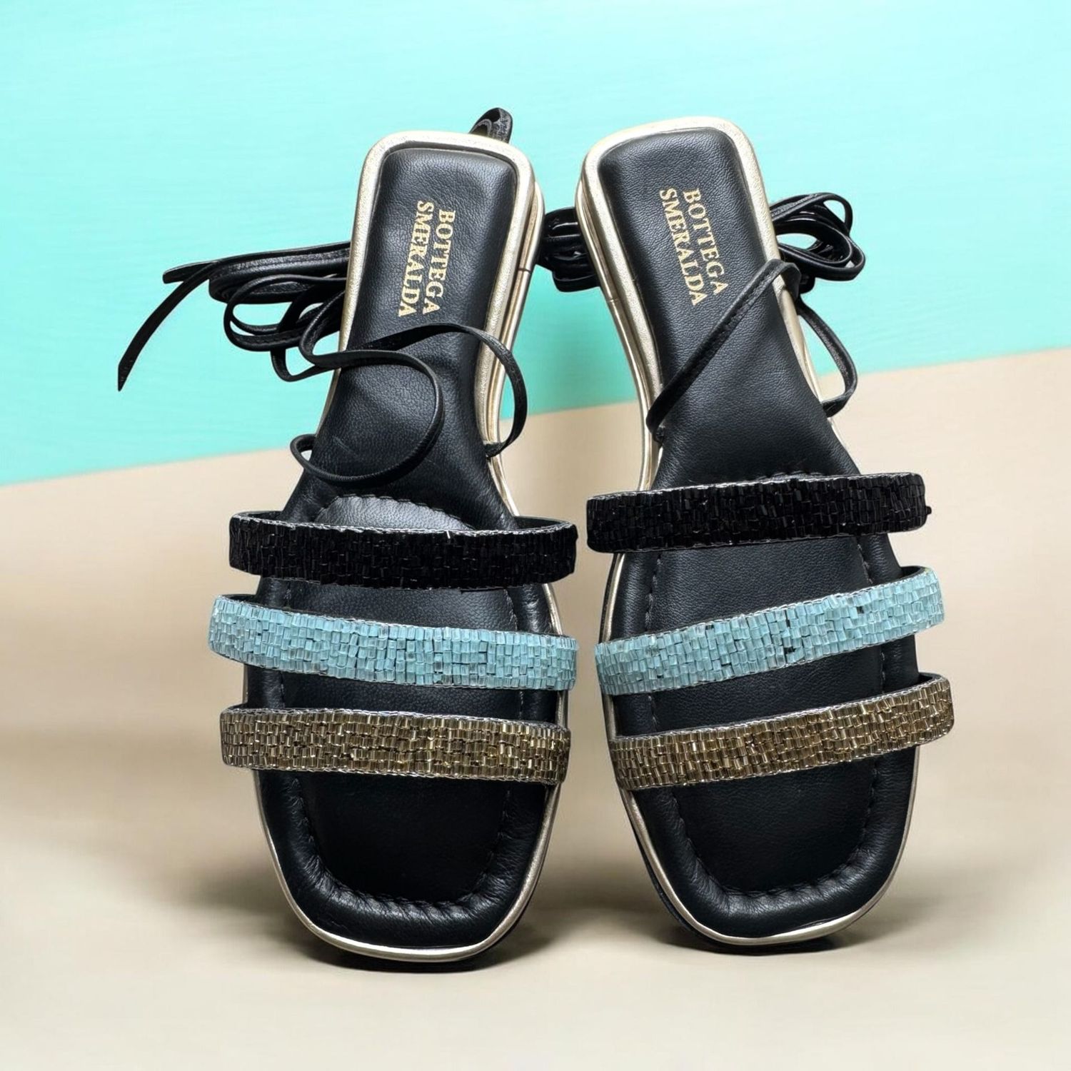 Sandalo Luxury gladiatore  Nero