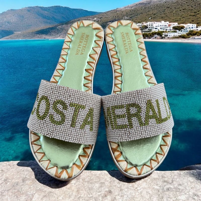 Sandalo SMERALDA Verdeacqua-SAINT TROPEZ!