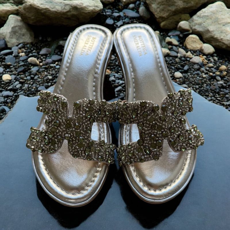 Sandalo H Crystal  Argento-verdeacqua