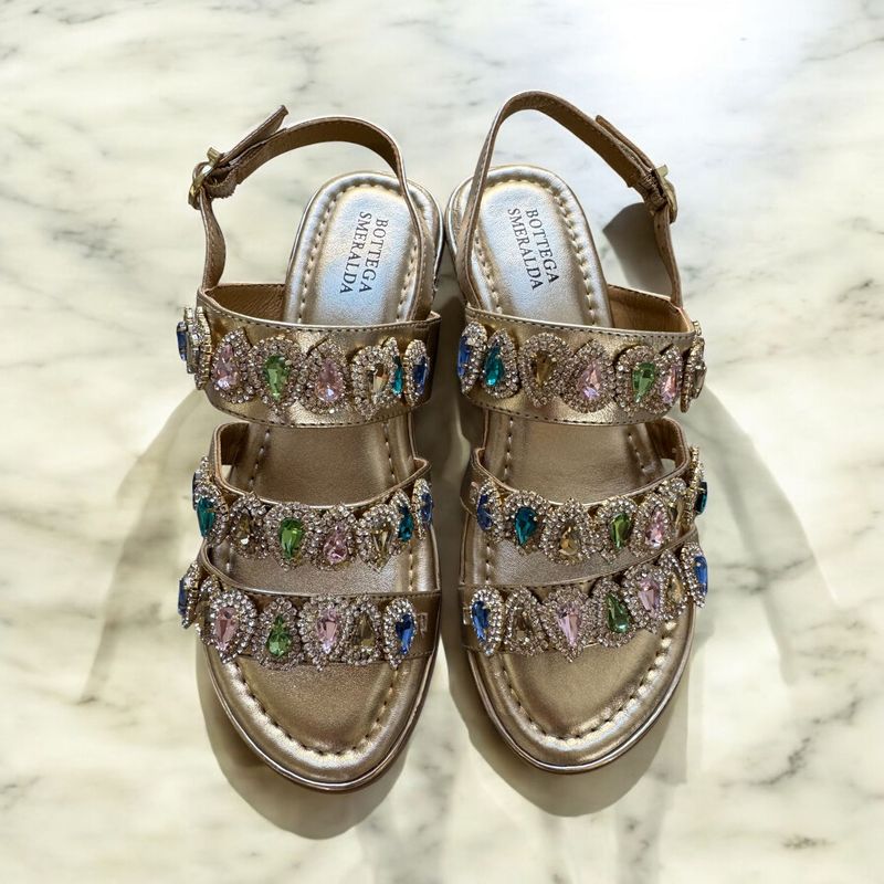 Sandalo 3 DROP Oro-multicolor