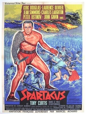 Spartacus de Stanley Kubrick avec Krik Douglas, Jean Simmons, John Gavin 1960