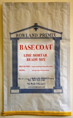 Base Coat Lime Render/Mortar: 25kg